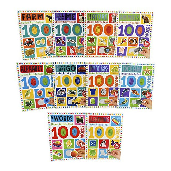 My First 100 Words: 10 Sticker Activity Books