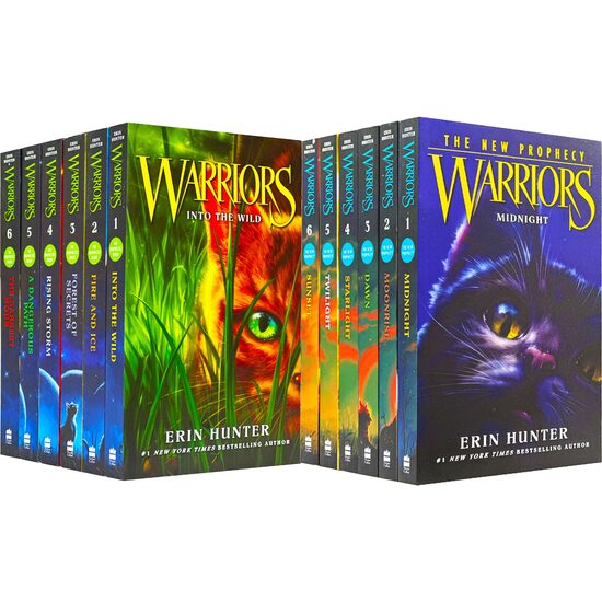 Warrior Cats: Series 1 & 2 – 12 Books Collection