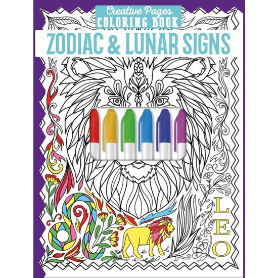 Creative Pages Coloring Book Zodiac & Lunar Signs