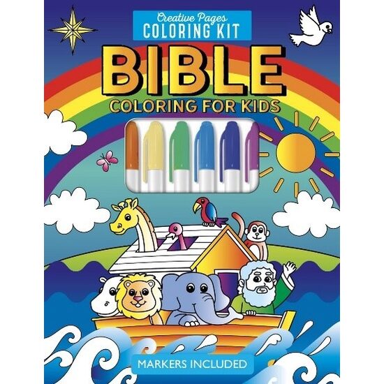 BIBLE COLORING FOR KIDS CREATIVE PAGES COLORING KIT
