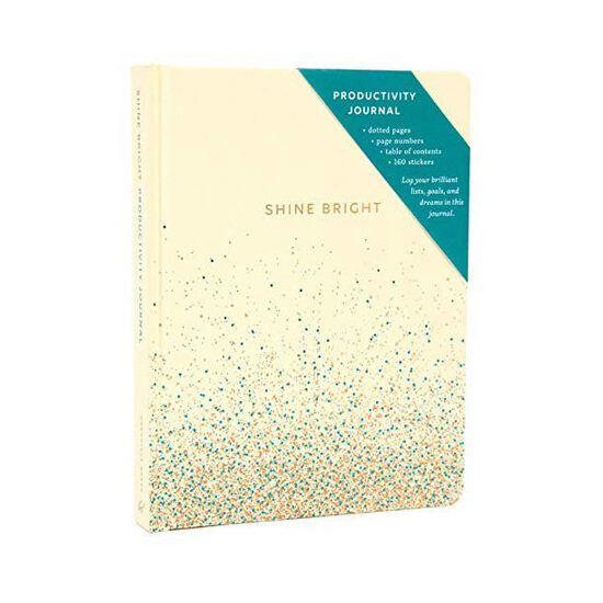 Shine Bright Productivity Journal, Cream