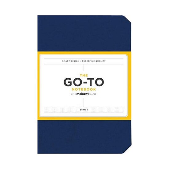Go-To Notebook with Mohawk Paper, Midnight Blue Dotted : (Dotted Notebooks, Notebooks with Dots, Blue Notebook)