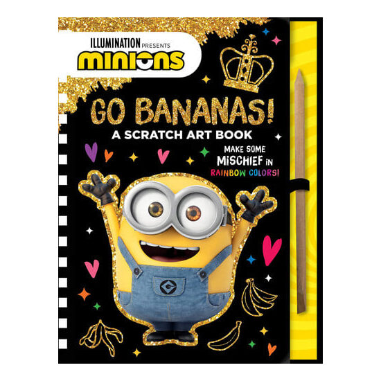Minions: Go Bananas! A Scratch Art Book