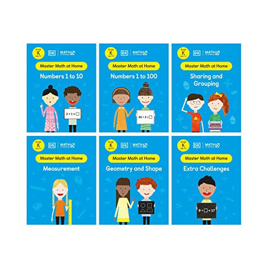 Math - No Problem! Collection of 6 Workbooks, Kindergarten Ages 5-6