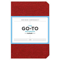 Go-To Notebook with Mohawk Paper, Brick Red Lined : (Lined Notebook, Notebook with Lines, Red Notebook)