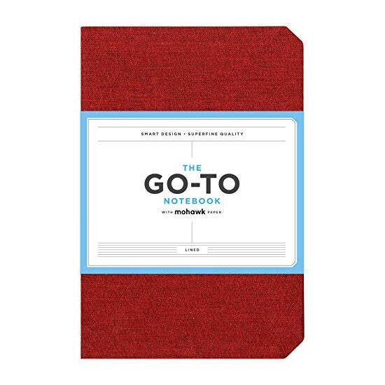 Go-To Notebook with Mohawk Paper, Brick Red Lined : (Lined Notebook, Notebook with Lines, Red Notebook)