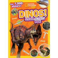 National Geographic Kids Dinos Sticker Activity Book Over 1,000 Stickers!