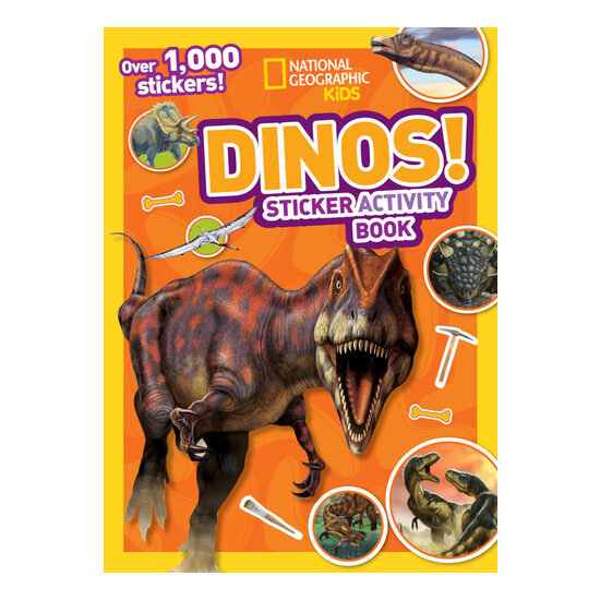 National Geographic Kids Dinos Sticker Activity Book Over 1,000 Stickers!