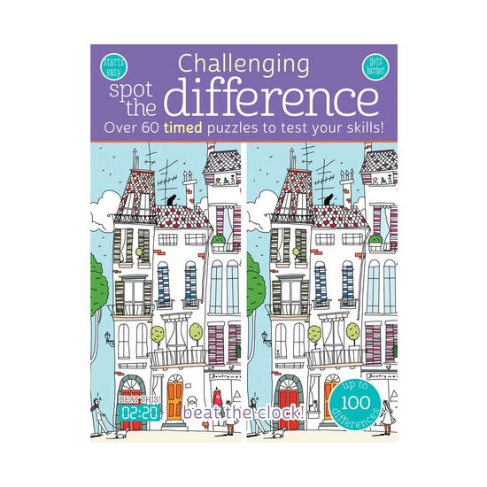 Challenging Spot the Difference Over 60 Timed Puzzles to Test Your Skills