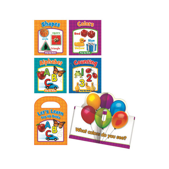 Small Saddle Stitch Book with Pop Up Page: Let's Learn 4-Books with Carry Case 9781450874687