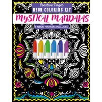 Creative Pages Neon Coloring Kit Mystical Mandalas