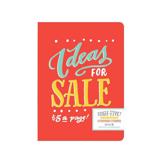 Ladyfingers Letterpress High Five Writer's Notebook Set