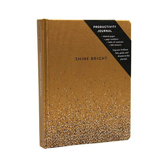 Shine Bright Productivity Journal, Gold
