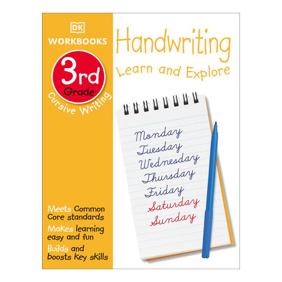 Handwriting: cursive. Third grade