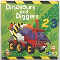 Dinosaurs and Diggers 123