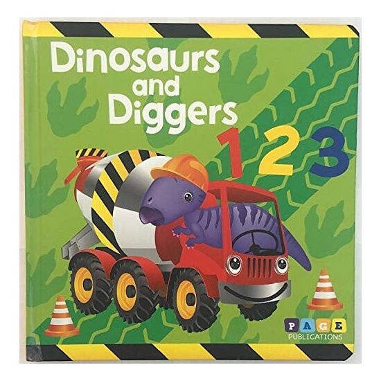 Dinosaurs and Diggers 123