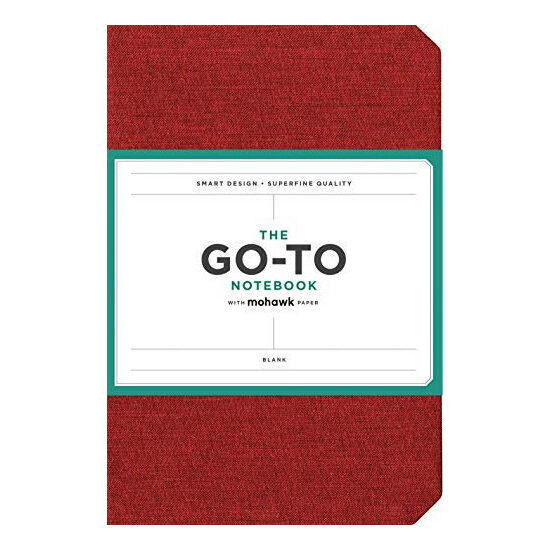 Go-To Notebook with Mohawk Paper, Brick Red Blank : (Blank Notebook, Simple Notebook, Red Notebook)
