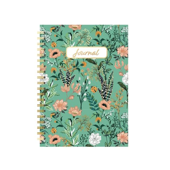 In Bloom with Ladybug (Mint Background)