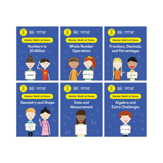 Math - No Problem! Collection of 6 Workbooks, Grade 5 Ages 10-11