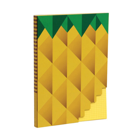 Pineapple Journal (Pineapple Notepad, Gridded Pages Journal)