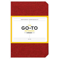 Go-To Notebook with Mohawk Paper, Brick Red Dotted : (Dotted Notebook, Notebook with Dots, Red Notebook)