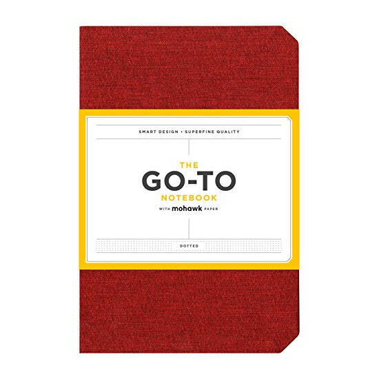 Go-To Notebook with Mohawk Paper, Brick Red Dotted : (Dotted Notebook, Notebook with Dots, Red Notebook)