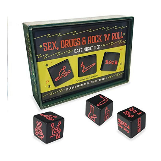 Sex, Drugs and Rock 'n' Roll: Date Night Dice