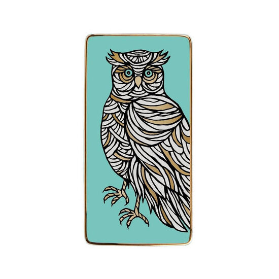 Patch NYC Owl Rectangle Porcelain Tray