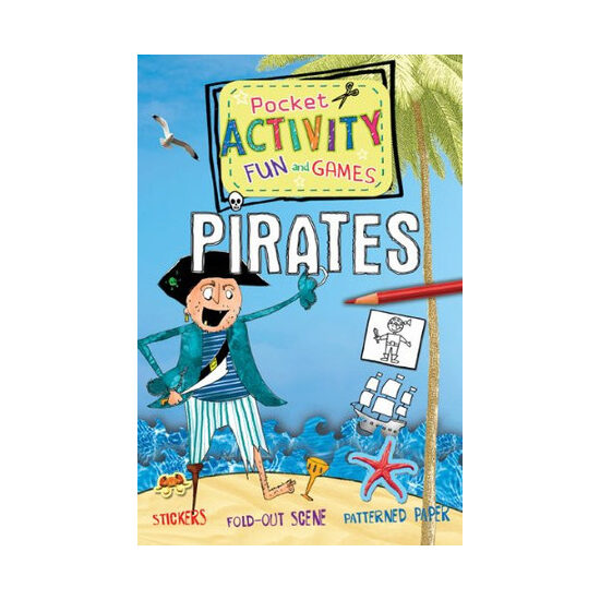 Pirate Pocket Activity Fun and Games Includes Games, Cutouts, Foldout Scenes, Textures, Stickers, and Stencils!