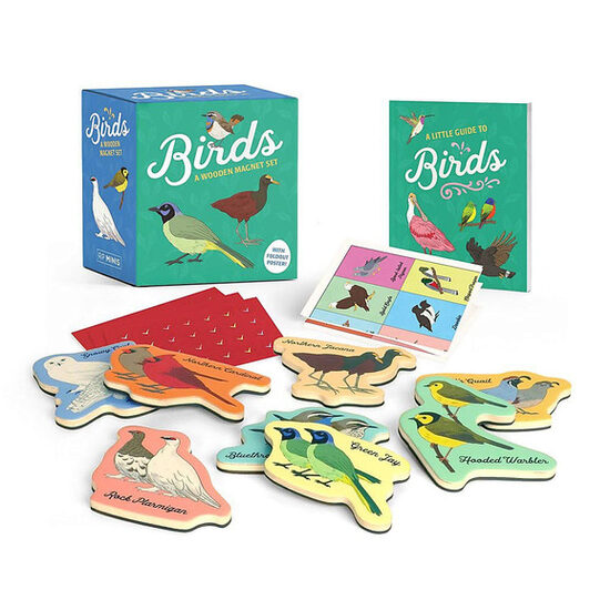 Birds: a Wooden Magnet Set