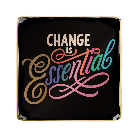 Galison Change Is Essential Porcelain Tray