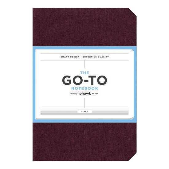 Go-To Notebook with Mohawk Paper, Mulberry Wine Lined: (Blank Lined Journal to Inspire Creativity and Productivity, Writing, or Drawing Notebook with Cloth Cover)