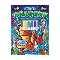Dragons Creative Pages Coloring Kit (Markers Included)