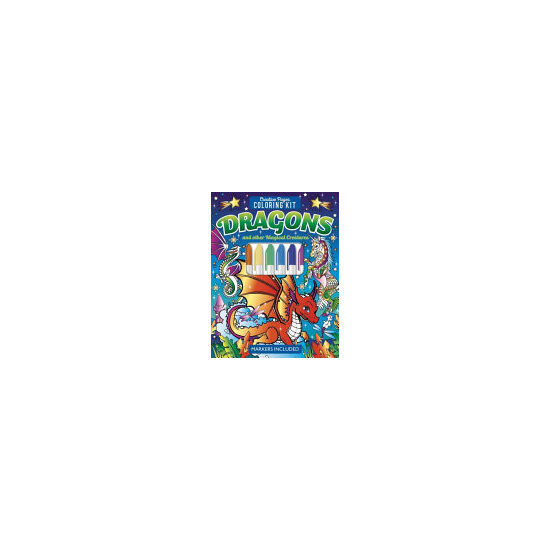 Dragons Creative Pages Coloring Kit (Markers Included)
