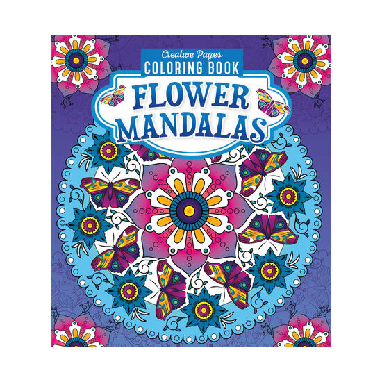 Flower Mandalas Creative Pages Coloring Book
