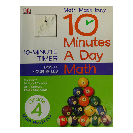 10 Minutes a Day: Math, Fourth Grade Supports National Council of Teachers Math Standards