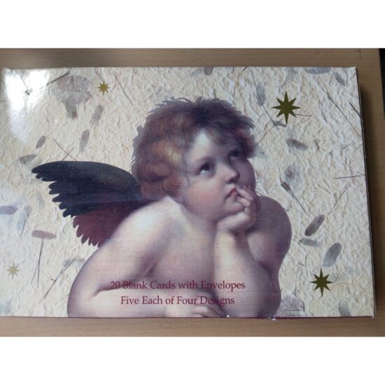 ANGEL Notecards Cherubs Set of 10 Blank Inside Cards Raphael Vintage