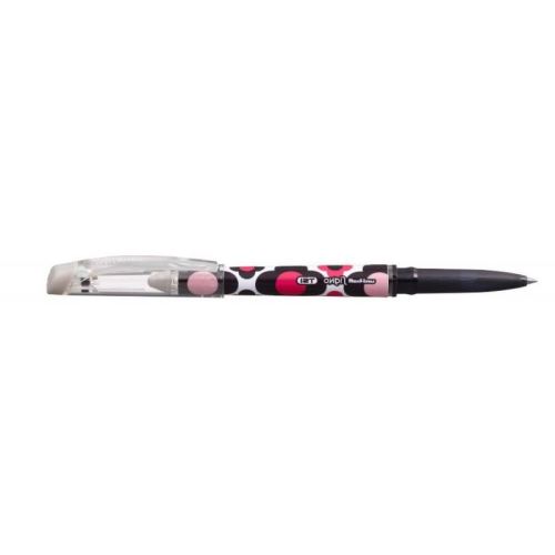 Flower Body Uni-ball Roller Black Gel Pen 0.7