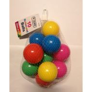 10 MULTICOLOURED BALLS