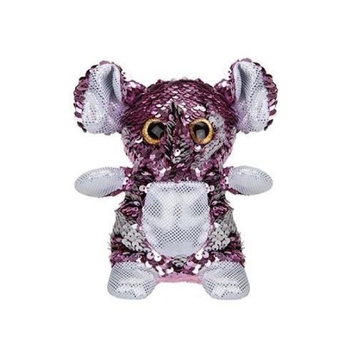 13CM PLUSH SILVER ELEPHANT - Imagine 1