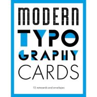  Modern Typography Notecards 