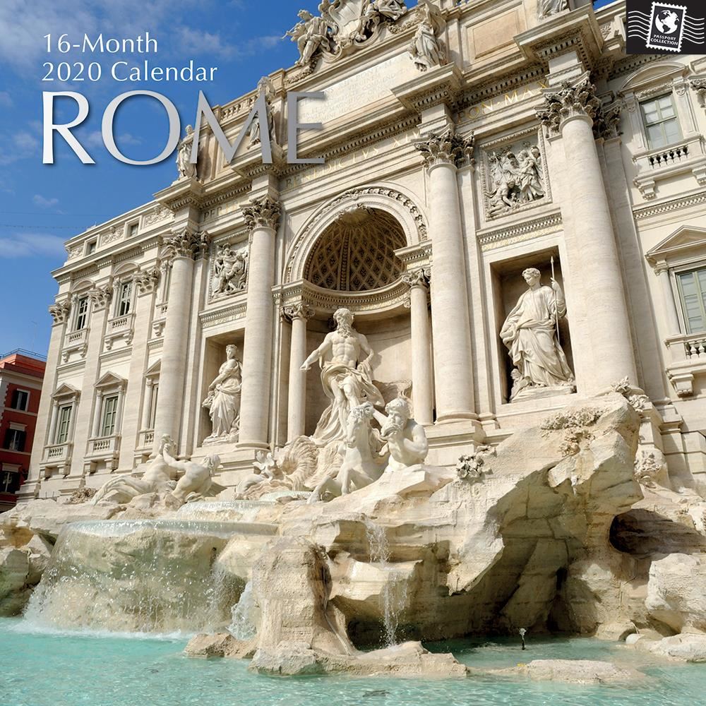 Rome 2020 square wall calendar by gifted stationery
