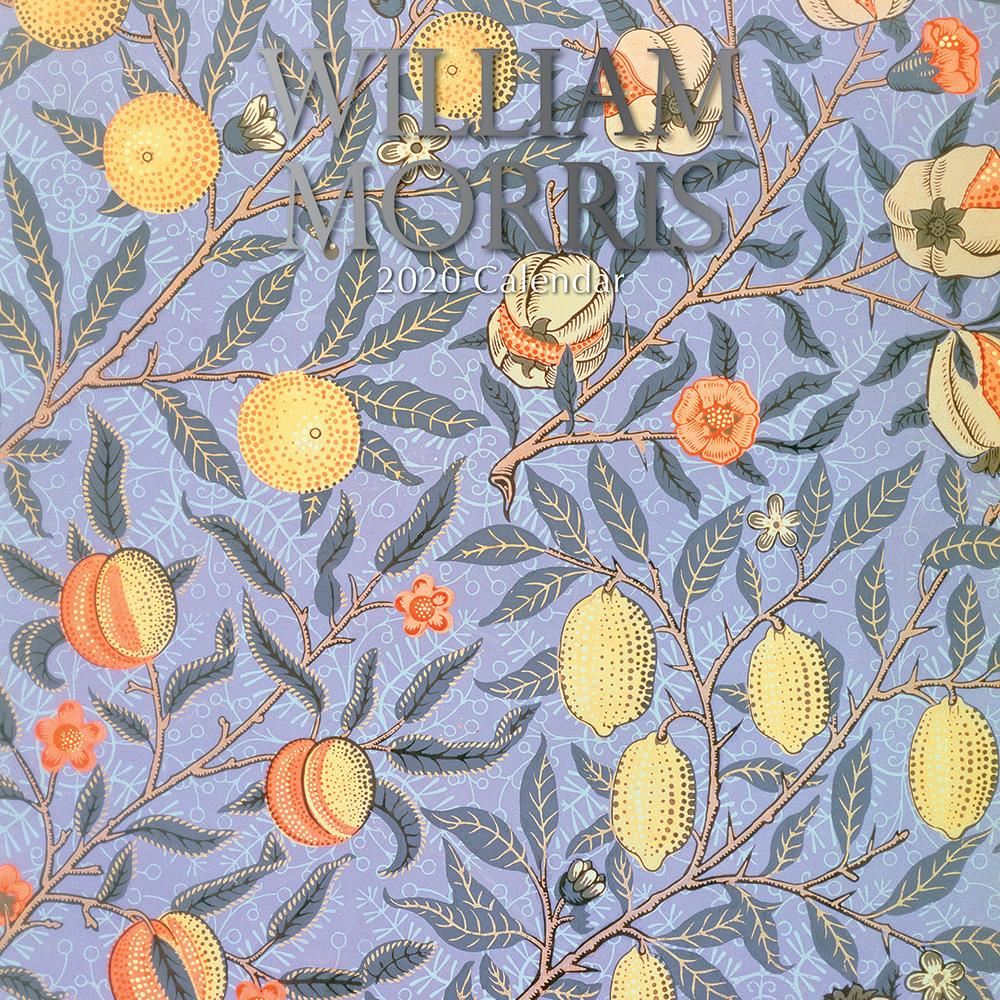 William morris 2020 square wall calendar