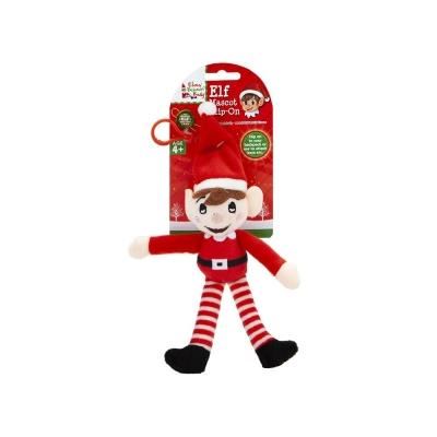 18cm christmas plush elf on hanging clip
