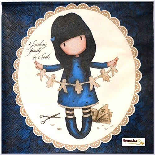 Santoro Gorjuss Napkins - Family in a Book
