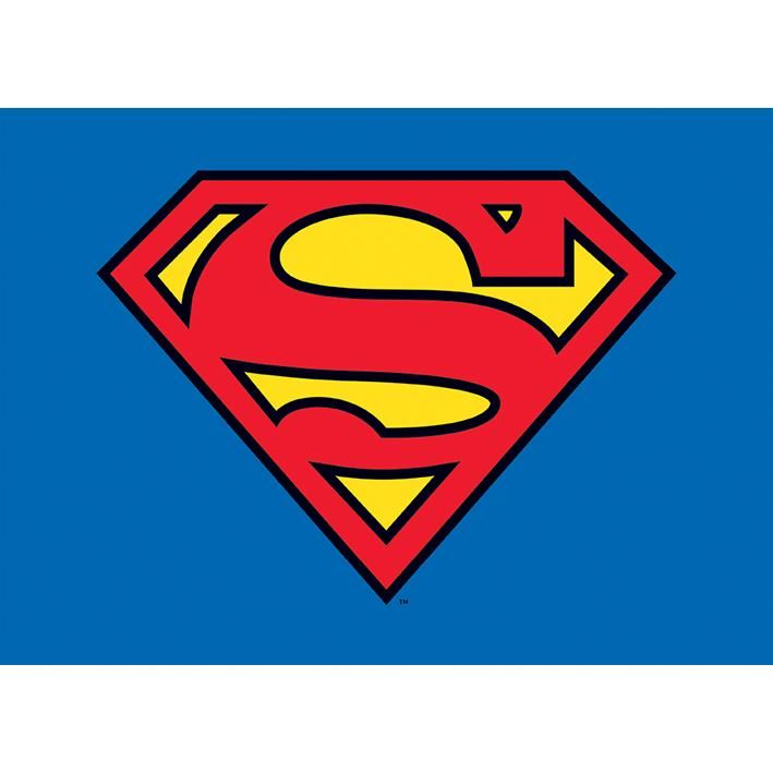 Superman (classic logo) postcard